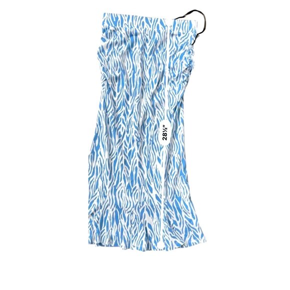Diane Von Furstenberg x Target Women Zebra Print Blue & White Skirt XXS NWT - Picture 4 of 6
